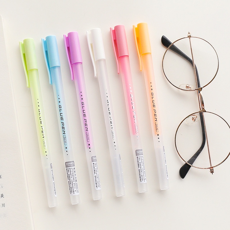 Bút keo hồ dán màu nhiều màu cute dành cho trang trí sổ tay làm thủ công handmade tiện lợi