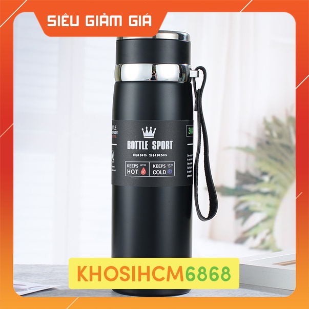 Bình Giữ Nhiệt Inox + cảm biến nhiệt Bottle Sport 800ML-1000ML INOX Có Dây Xách Khosigiadunghcm6868