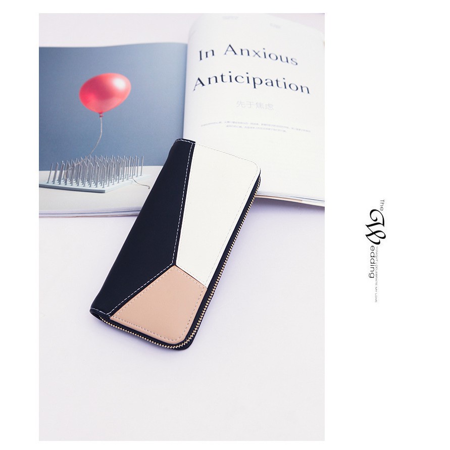Ví dài cao cấp phối 3 màu tinh tế 39K