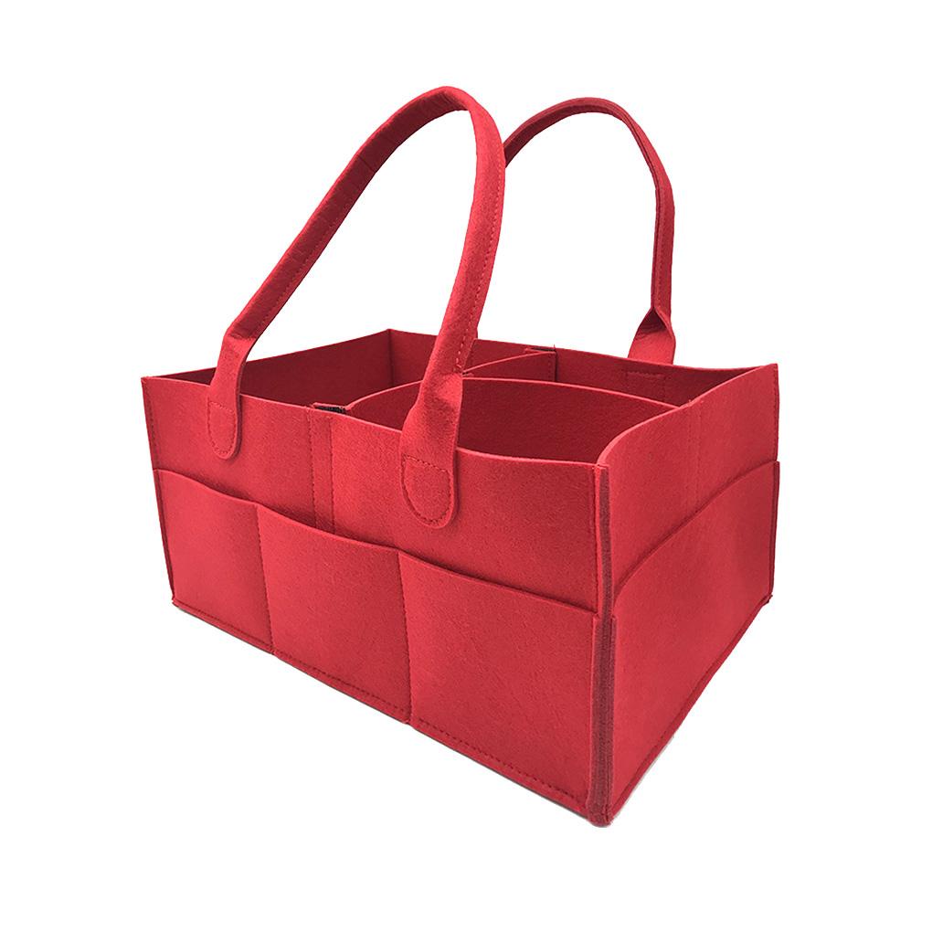 Giỏ Đựng Tã Lót Đồ Dùng Em Bé Bằng Vải Nỉ Nhỏ Gọn Tiện Dụng