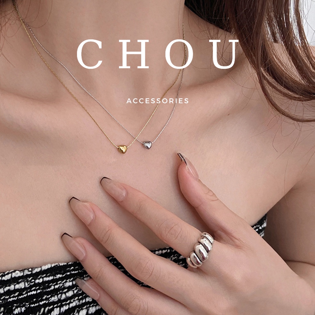 Dây Chuyền, Vòng Cổ Trái Tim Mini | CHOU ACCESSORIES |