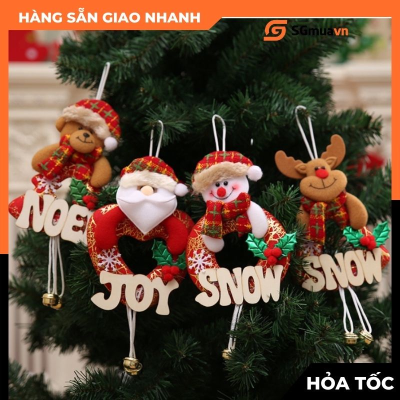 Gấu bông, phụ kiện treo trang trí Noel, Giáng sinh