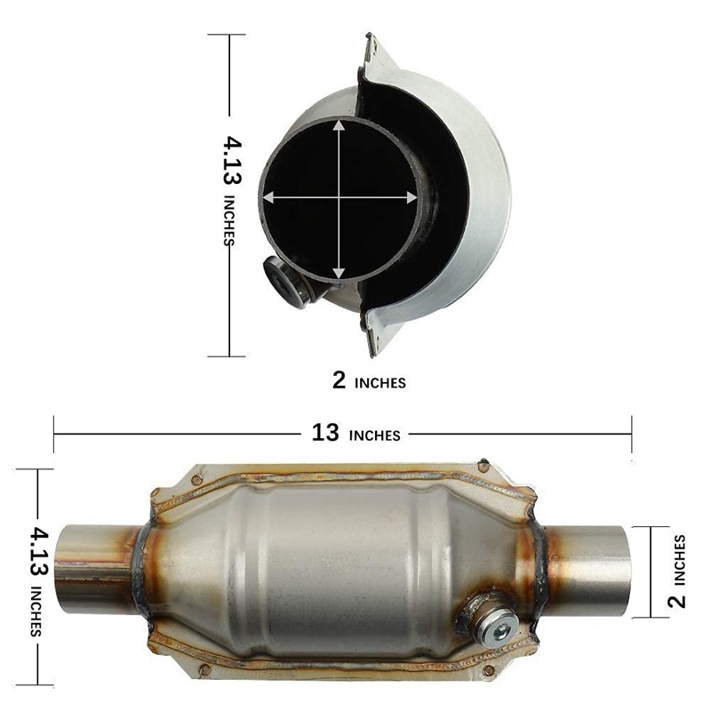 Bộ Chuyển Đổi Catalytic O2 Cổng 53004 Bằng Thép Không Gỉ Thông Dụng Cho Xe Hơi