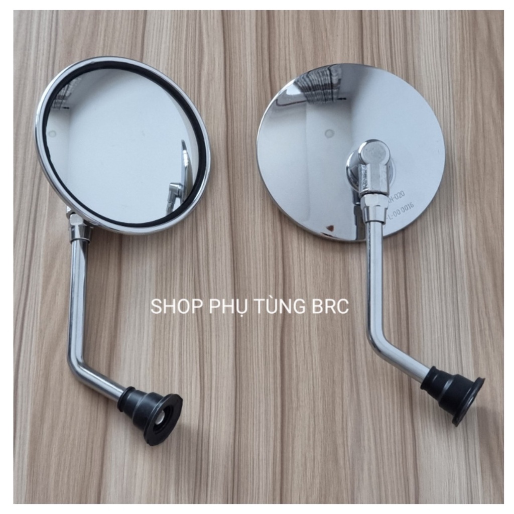 Gương cầu lồi loại trung chân 10 li phù hợp với nhiều loại xe như: Dream, Wave, Vision, Winner ...