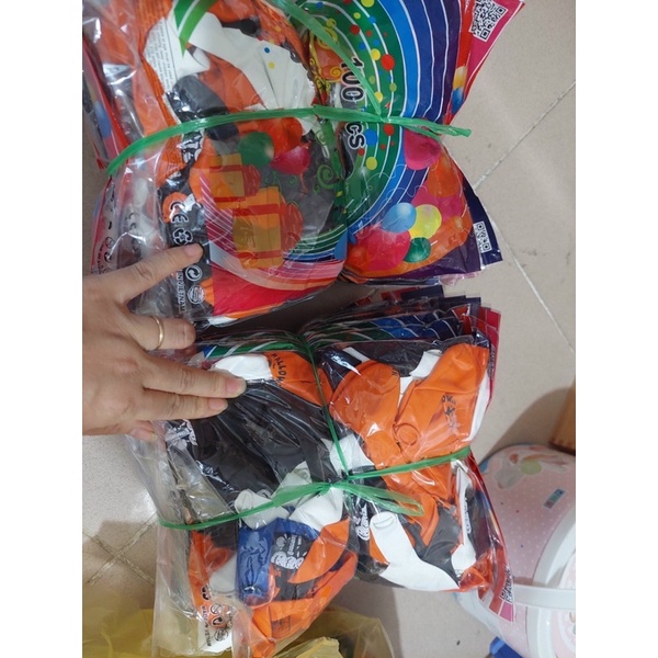 Set Bóng Bay 3 Màu In Hình Halloween Trang Trí Lễ Hội