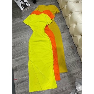 váy body sắc màu rít lưng ib màu shop