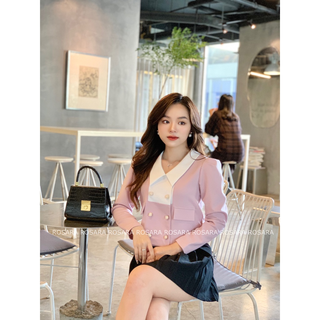 Áo Sơ Mi Thiết Kế Dài Tay Thời Trang Công Sở Nữ Rosara G117