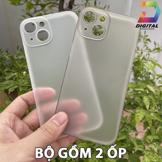 Combo 2 Ốp Lưng Trong Nhám Unibody Cho iPhone 14 Siêu Mỏng