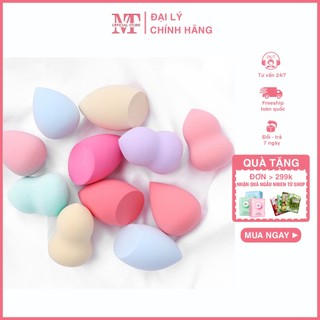 Mút trang điểm tán kem nền hồ lô, giọt nước, vát chéo