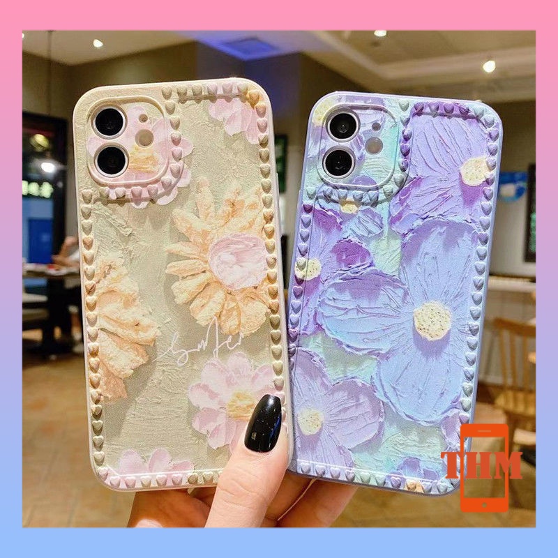 Ốp Điện Thoại canvas Hình Hoa Cho iphone 6/6plus/6s/6splus/7/7plus/8/8plus/x/xr/xs/11/12/13/pro/max/plus/promax/-3024