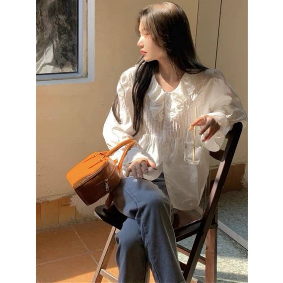 Áo babydoll tiểu thư Ulzzang hàng QCCC A555 kaca hihishophaha