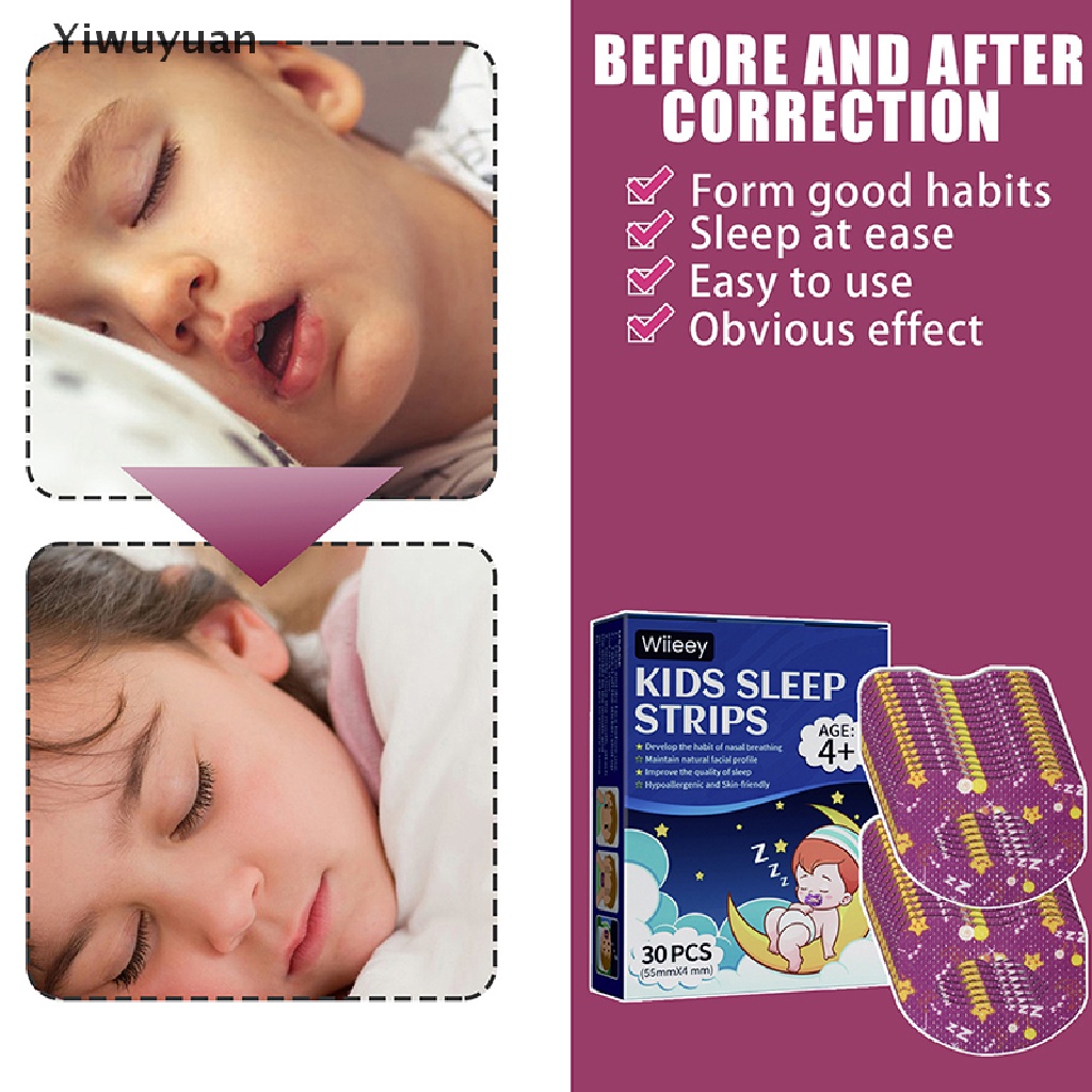 Hộp 30 Miếng Dán Miệng Chống Ngáy Khi Ngủ Cho Bé