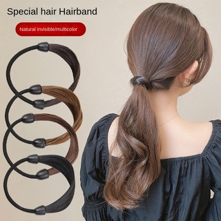 Dây buộc tóc giả da kiểu dáng đơn giản thời trang