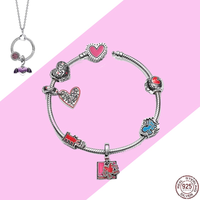 Christmas 2022 New 925 sterling silver beads Christmas tree hero snowflake pendant suitable for original Pandora charm bracelet Women's jewelry