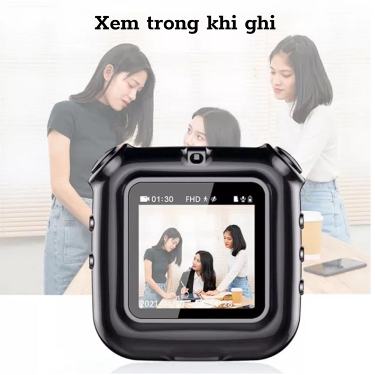 Máy Ghi Âm Quay Phim Chụp Ảnh, Thiết Bị Ghi Âm Kỹ Thuật Số, Chuyên Nghiệp Màn Hình 1.5 inch - Kèm Thẻ 8G - 1080 FULL HD