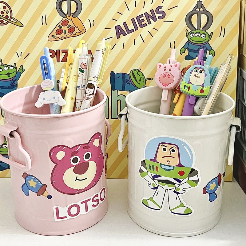 Giá Đỡ Bút / Cọ Trang Điểm Bằng Sắt Để Bàn Phong Cách Retro Mỹ