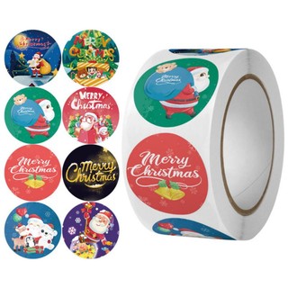 #Sticker cuộn Hình Noel Giáng Sinh 500 hình/cuộn (sỉ inbox)
