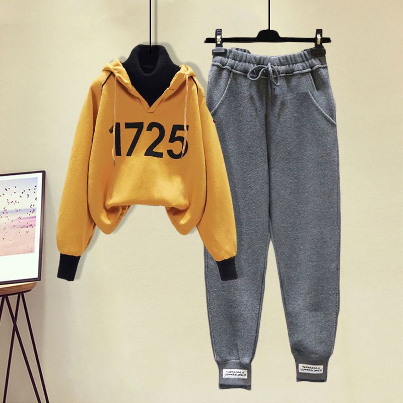 Áo Hoodie Dài Tay Giả Hai Lớp Phong Cách Hàn Quốc Dành Cho Nữ