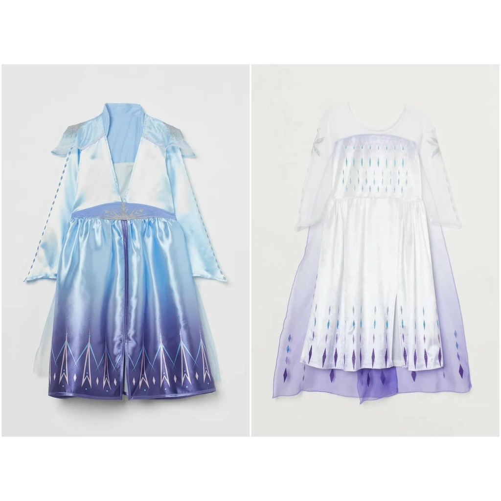 Váy xanh hóa trang công chúa Elsa Frozen HM H&M_hàng chính hãng authentic