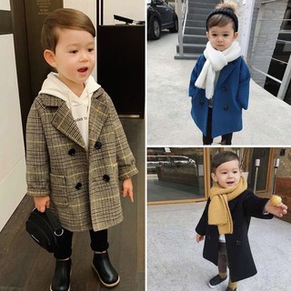 Áo khoác dạ cổ vest công tử cho bé trai 2-7 tuổi( có sẵn)