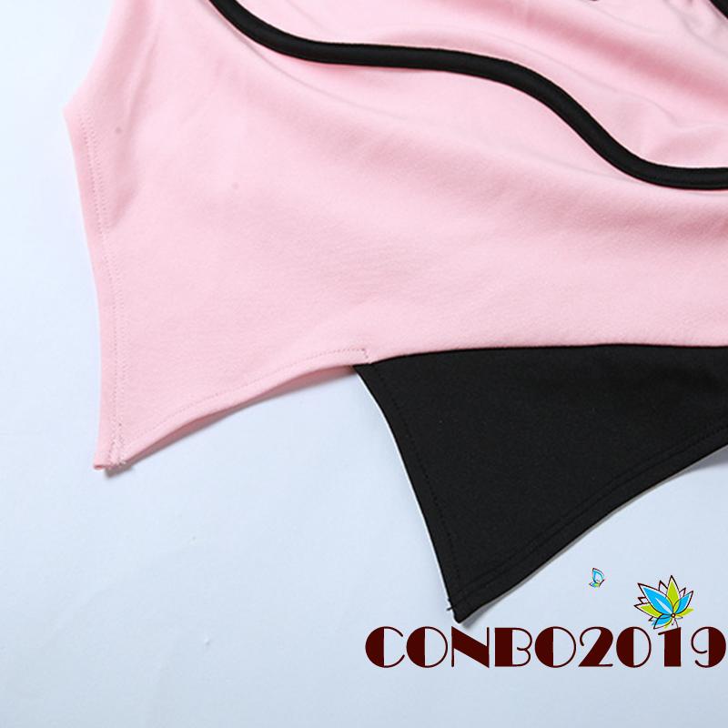 Áo Thun Không Tay Hở Lưng Dáng Ôm Màu Sắc Độc Đáo Thời Trang Mùa Hè Cho Nữ