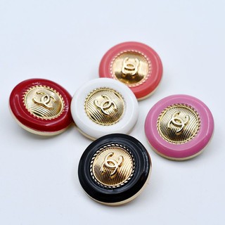 Button. Nút Tròn Kim Loại Trang Trí Áo Khoác Len Xiaoxiangfeng Cao Cấp