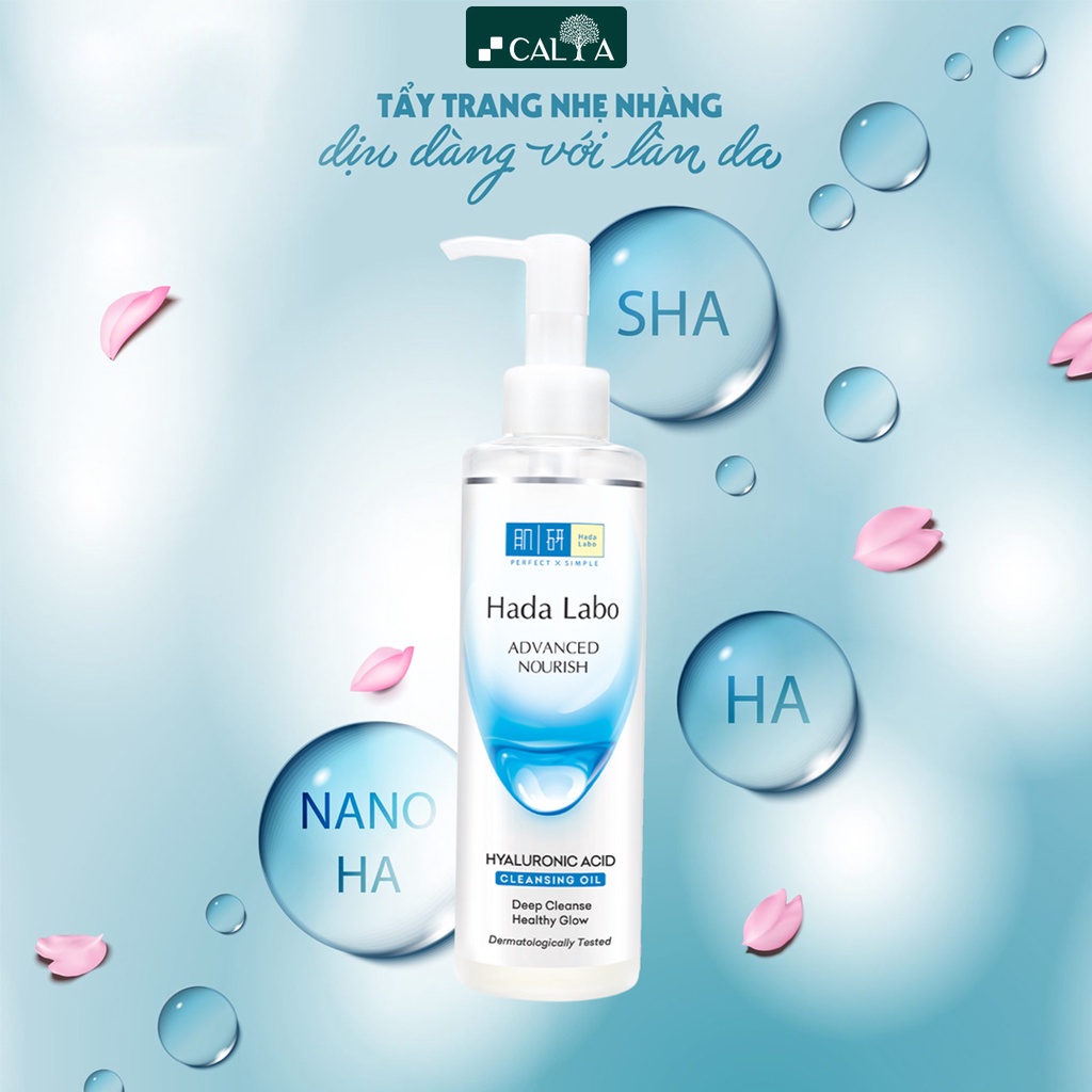 Bộ Dưỡng Da Hada Labo Trắng Dưỡng Ẩm Tối Ưu - Hada Labo Advanced Nourish Màu Trắng (Nước Tẩy Trang + SRM + Lotion + Kem)