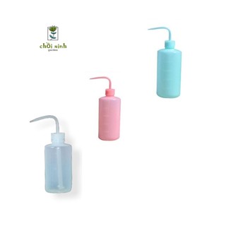 Bình tưới nước sen đá, xương rồng, tiểu cảnh vòi cong dung tích 250ml/500ml/1000ml ( Trắng, Hồng, Xanh )