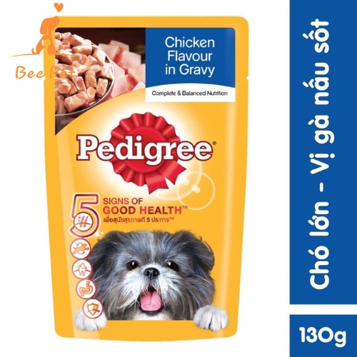 Pate Pedigree 130g - thức ăn ướt cho chó dạng sốt đủ vị