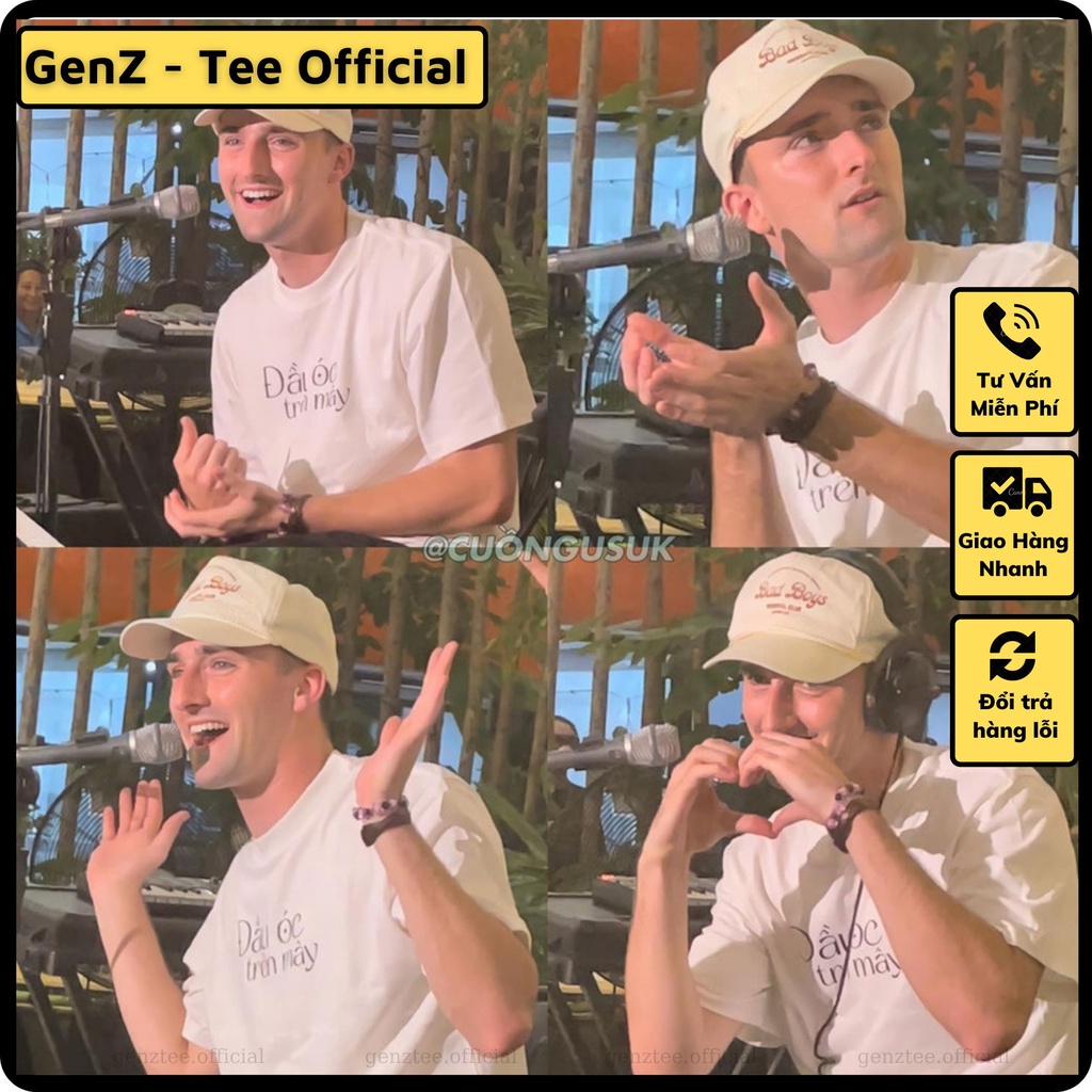 Áo Thun Đầu Óc Trên Mây mặc phong cách trẻ trung, nam nữ đủ size mặc form cực đẹp