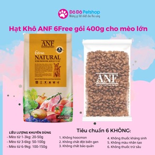 Thức ăn khô cho mèo trưởng thành ANF 6Free Organic Salmon & Tuna
