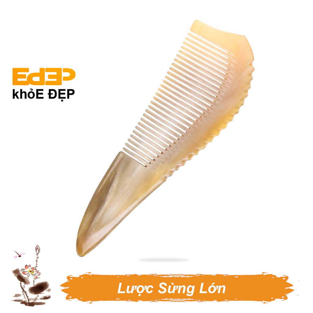 Lược Sừng Chuôi Trơn Cao Cấp (Thủ Công Mỹ Nghệ, Chải Thông Kinh Lạc, Hàng Nhập Khẩu, Massage, Làm Đẹp, Ấn Day Huyệt,...)
