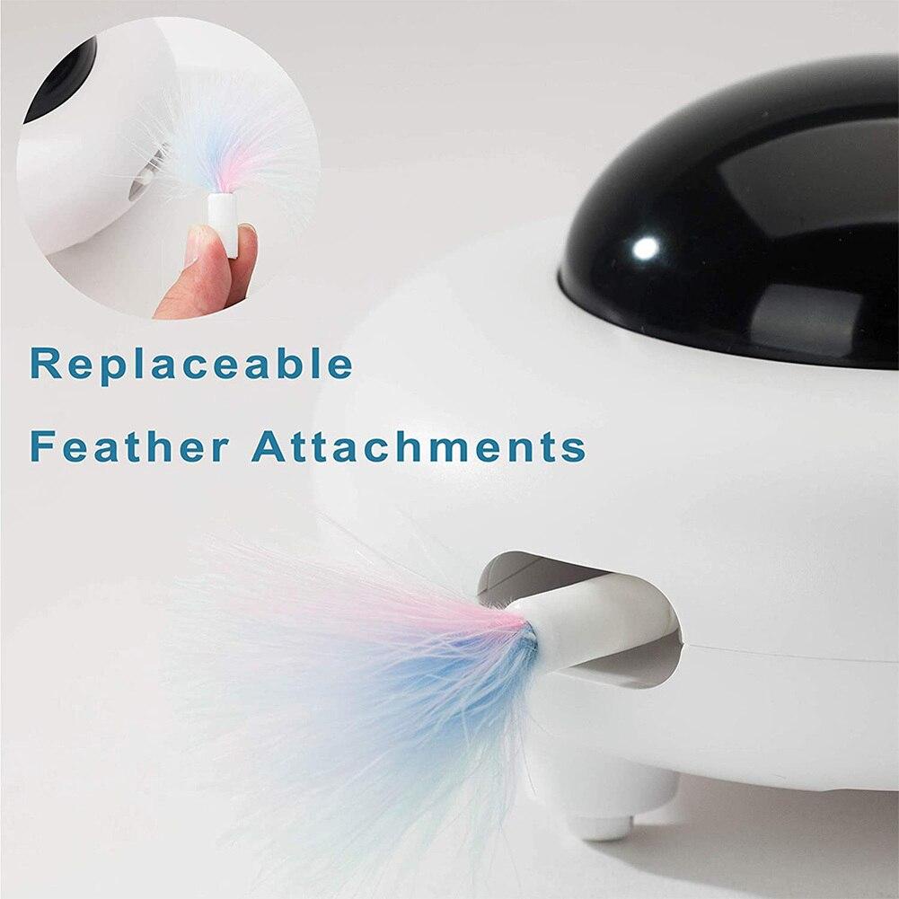 Đồ Chơi Đĩa Bay UFO Thông Minh Tương Tác Với Mèo - Smart Toy For Cat Sạc USB