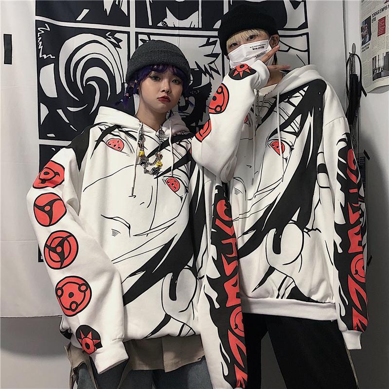 Áo Khoác Hoodie áo khoác nam áo khoác áo thun nam hoodie Nhung Dáng Rộng In Hình anime Màu Tối Thời Trang Thu Đông Hàn Quốc Cỡ Lớn 70-160 pound Cho Cặp Đôi