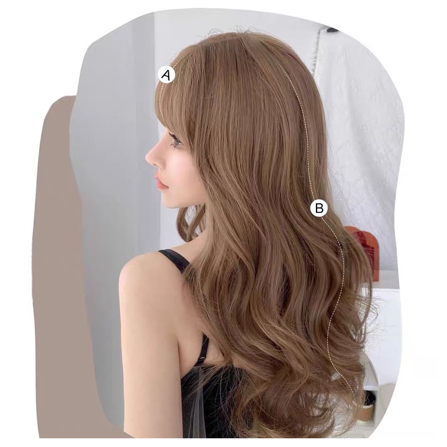 Tóc giả nguyên đầu xoăn sóng dài hot hit xu hướng mới