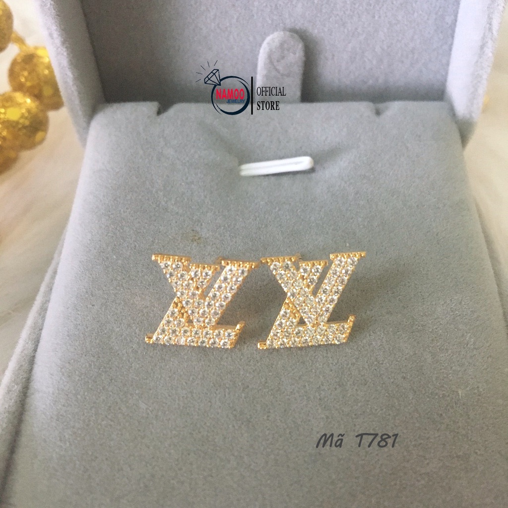 Khuyên Tai Nữ T781 Đính Đá Chuôi Nút Nụ