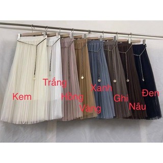 Chân váy voan 2 lớp, chân váy tutu tặng kèm dây đai - hàng quảng châu