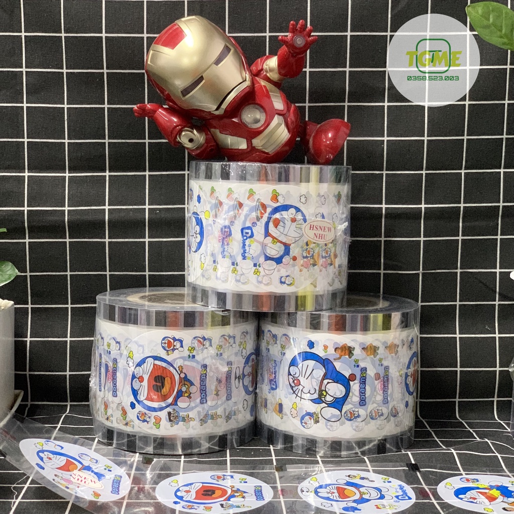 Quận Màng Dập Ly Nhựa PP Hình Doraemon 2400 hình