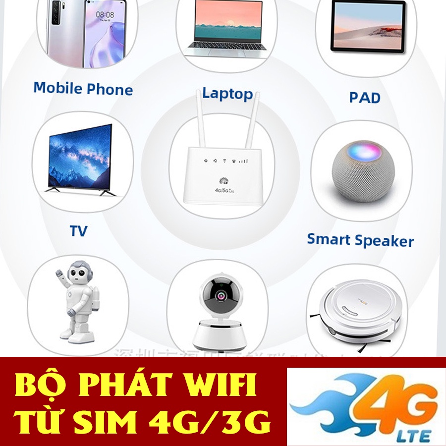 Bộ phát wifi từ sim 4G/3G LTE B311 - Tốc Độ 300Mps, Khỏe và bền, cắm điện 24/24 | BigBuy360 - bigbuy360.vn