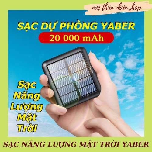 Sạc Dự Phòng,Pin Sạc Dự Phòng 20000mah,Sạc Năng Lượng Mặt Trời,Sạc Nhanh Pin Mini Nhỏ Gọn Tiện Mang Theo