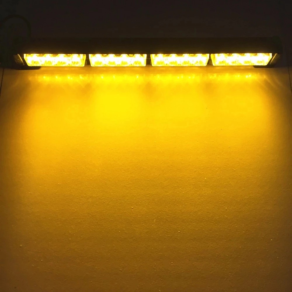 Đèn LED Cảnh Báo Khẩn Cấp 16 Bóng DRL 12V Ánh Sáng Nhấp Nháy Chất Lượng Cao Cho Xe Hơi / Xe Cứu Hỏa