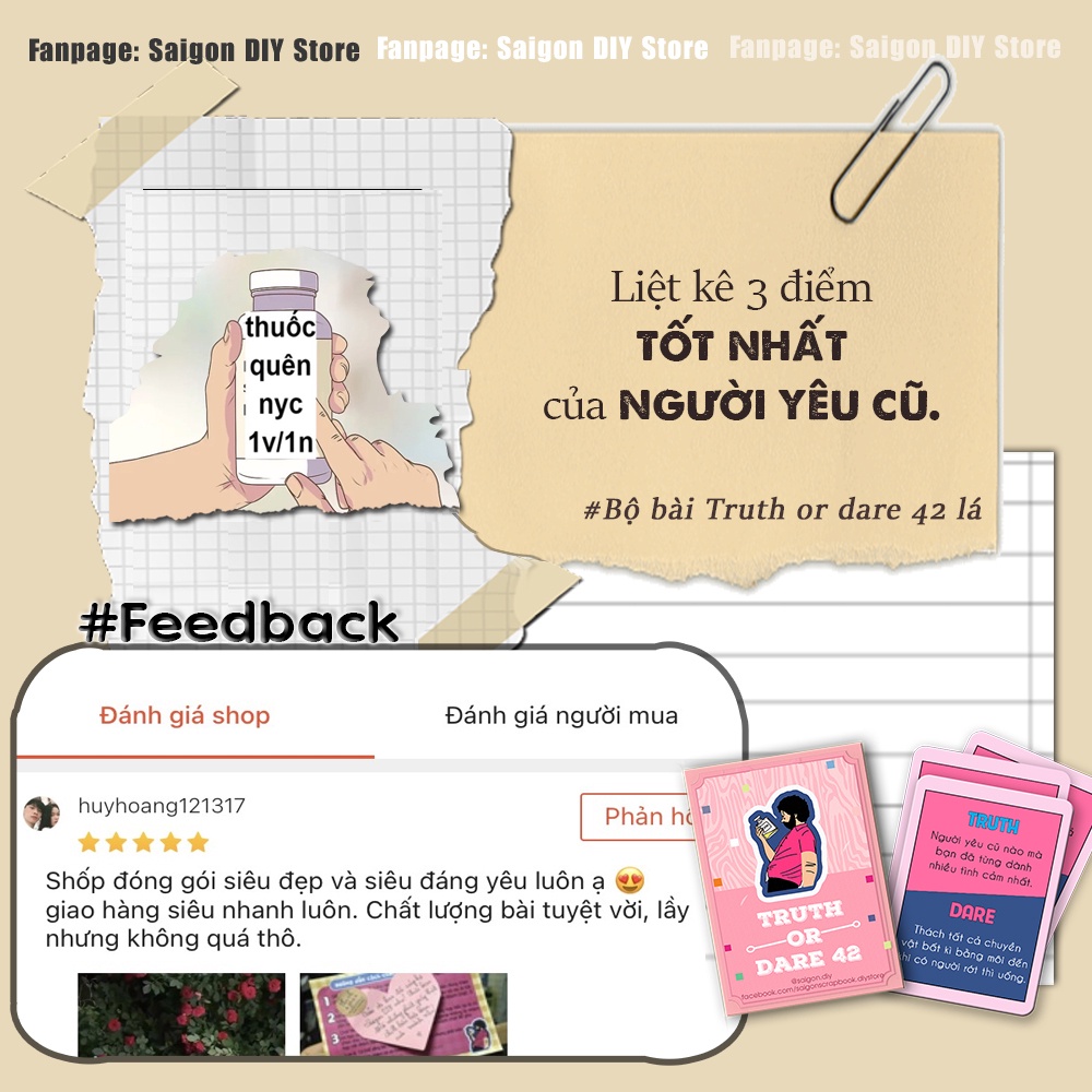 Bộ bài Truth or Dare 42 lá,  Hot trend đi nhậu Drinking game,  thử thách hay khi đi nhậu khuấy động tụ tập bạn bè