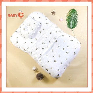 Đệm ngủ thông minh cho bé kèm đai bụng và gối cao cấp - BabyC