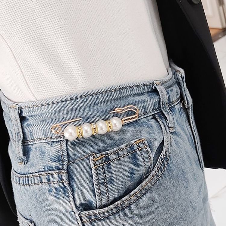 Ghim cài quần áo điều chỉnh lưng quần LAGU Accessories phối ngọc trai