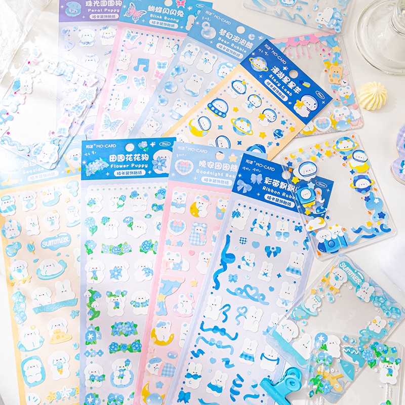 1 Tấm Sticker Dán Hình Động Vật Hoạt Hình Dễ Thương