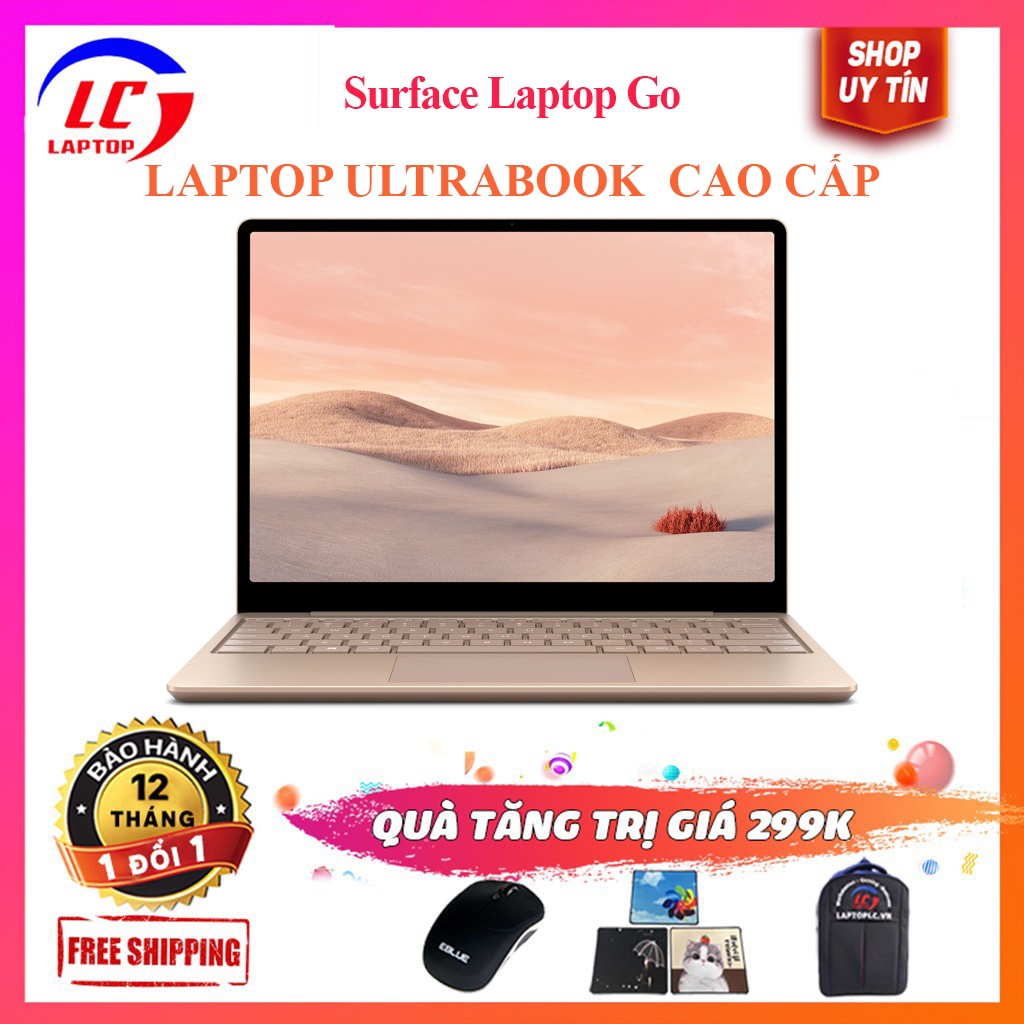 Microsoft Surface Laptop Go mỏng nhẹ