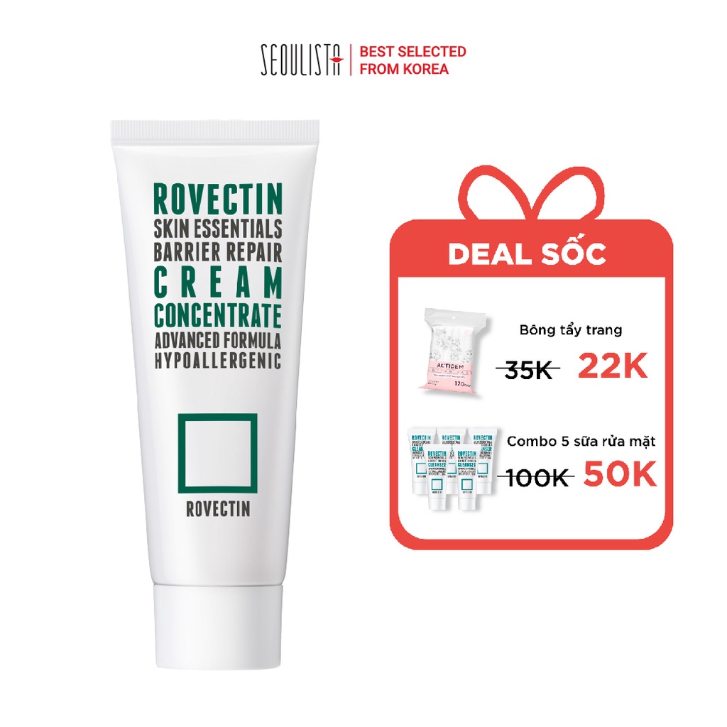 Kem dưỡng phục hồi da ROVECTIN Skin Essentials Barrier Repair Cream Concentrate