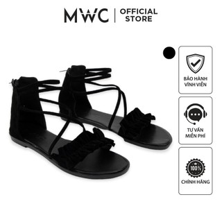 Giày mwc 12017 - giày sandal đế bệt, giày sandal quai bèo dây mảnh đế bệt thời trang