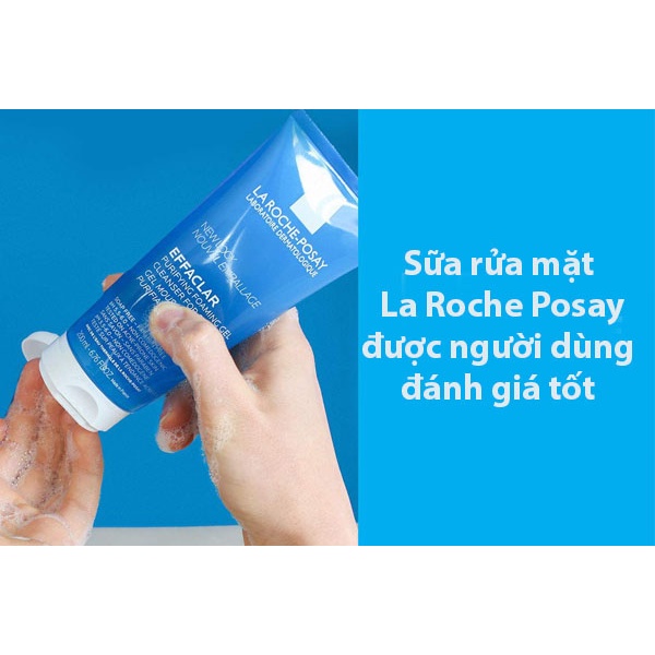 Sữa Rửa Mặt La Roche Posay, Làm Sạch, Giảm Nhờn Dành Cho Da Dầu, Da Mụn