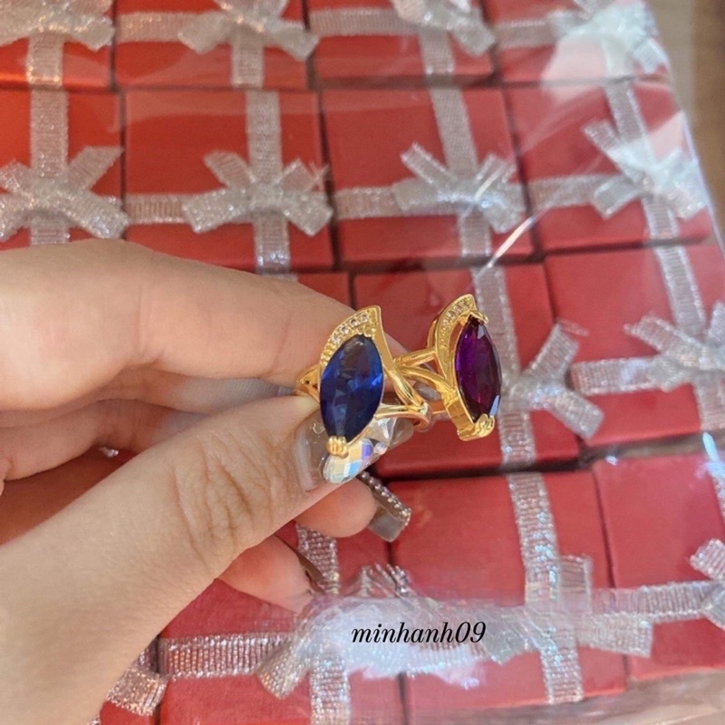 Nhẫn hạt dưa mạ vàng cao cấp _minhanh09